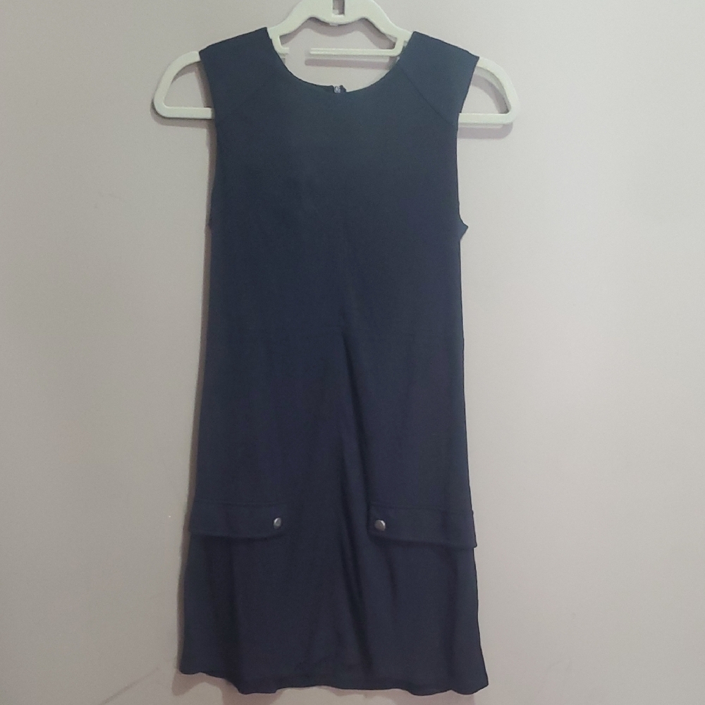 Simply Noelle Navy Sleeveless Shift Dress Size XS (4-6)